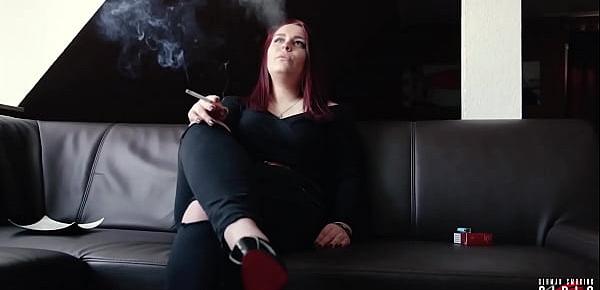  German smoking girl - Nicole Trailer